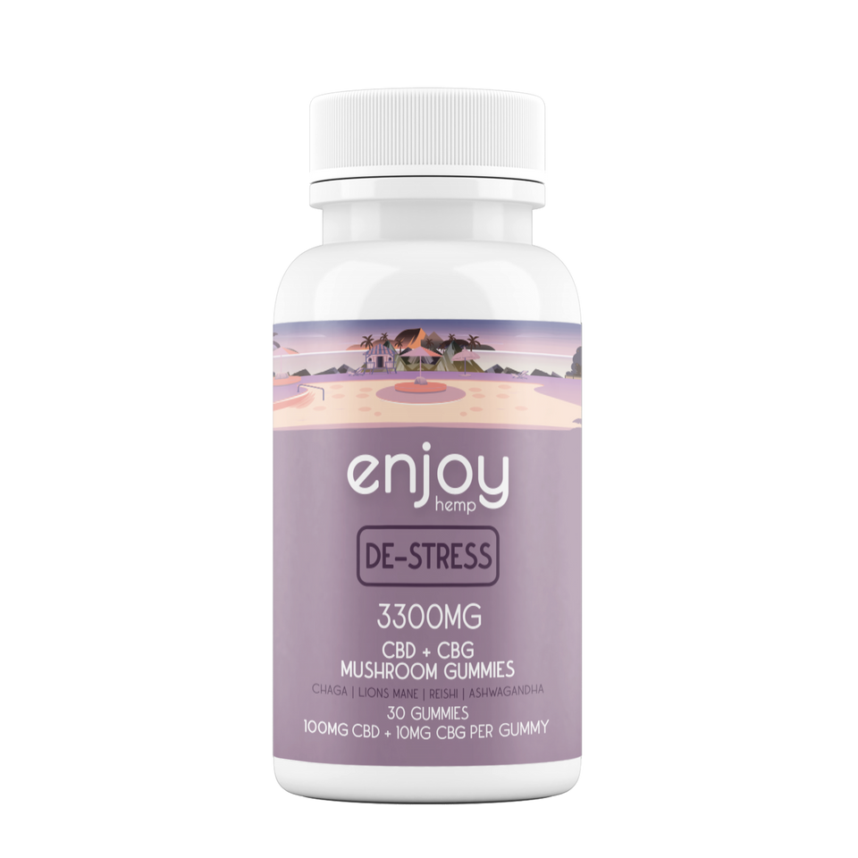 Enjoy Hemp - FULL SPECTRUM CBD + CBG Gummies - DE-STRESS -