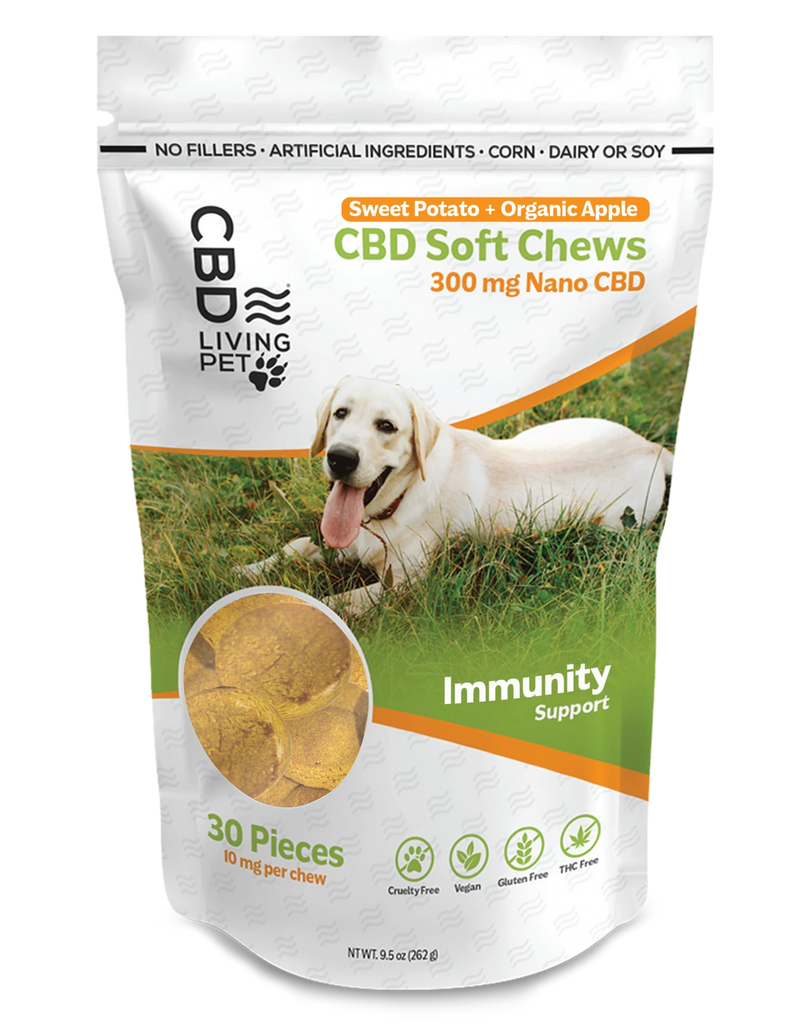 CBD Living Pet - Immunity Support Soft Chews Sweet Potato