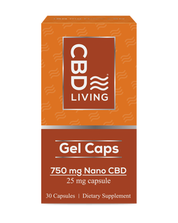 CBD Living - THC FREE Gel Caps with Nano CBD